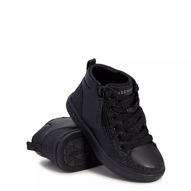 Girls black high top sneakers outlet