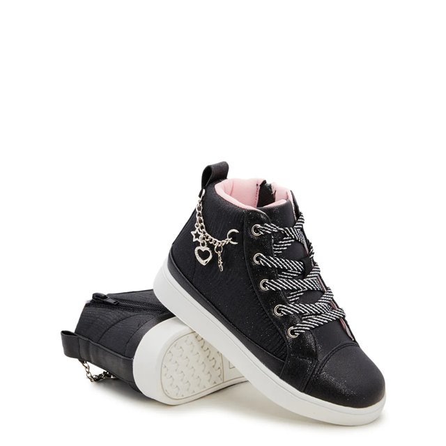 Kelly Katie Youth Girls Sparkly Chain High Top Sneaker The Shoe Company