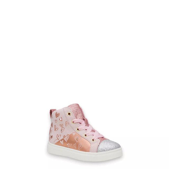 Kelly Katie Youth Girls Hearts Sparkle Light Up Sneaker