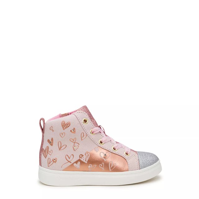 Pink sparkle high top sneakers best sale
