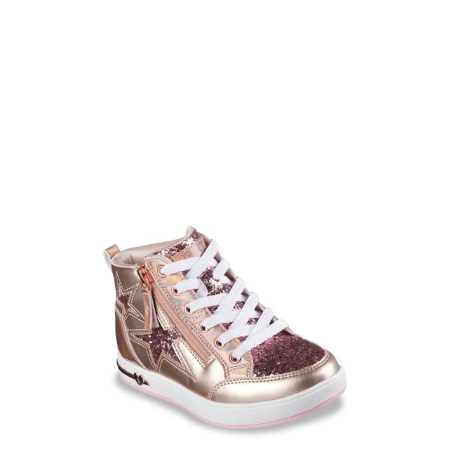 Skechers Girls' Shoutouts 2.0 Trendy Star Hi Top Sneaker