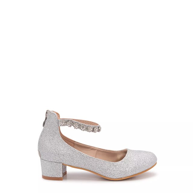 Badgley Mischka Youth Girls Josmo Glitter Mesh Pump DSW Canada