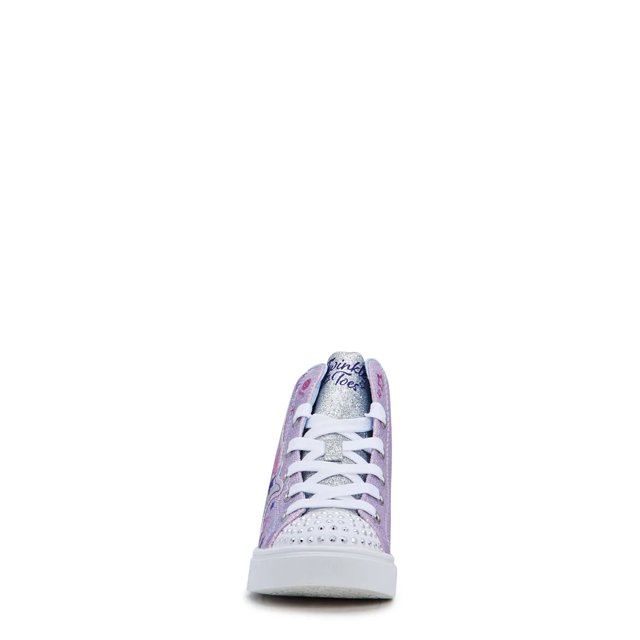 skk._.i☘️ Skechers Youth Girls' Twinkle Sparks Galaxy High Top Sneaker