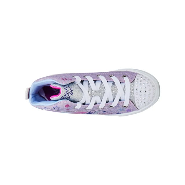 Skechers Youth Girls' Twinkle Sparks Galaxy High Top Sneaker