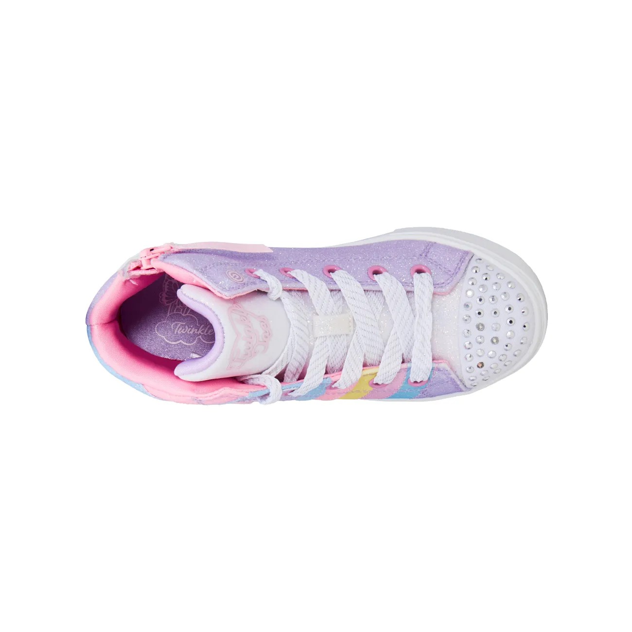 Youth Girls' Twinkle Sparks Heart Pop High Top Sneaker