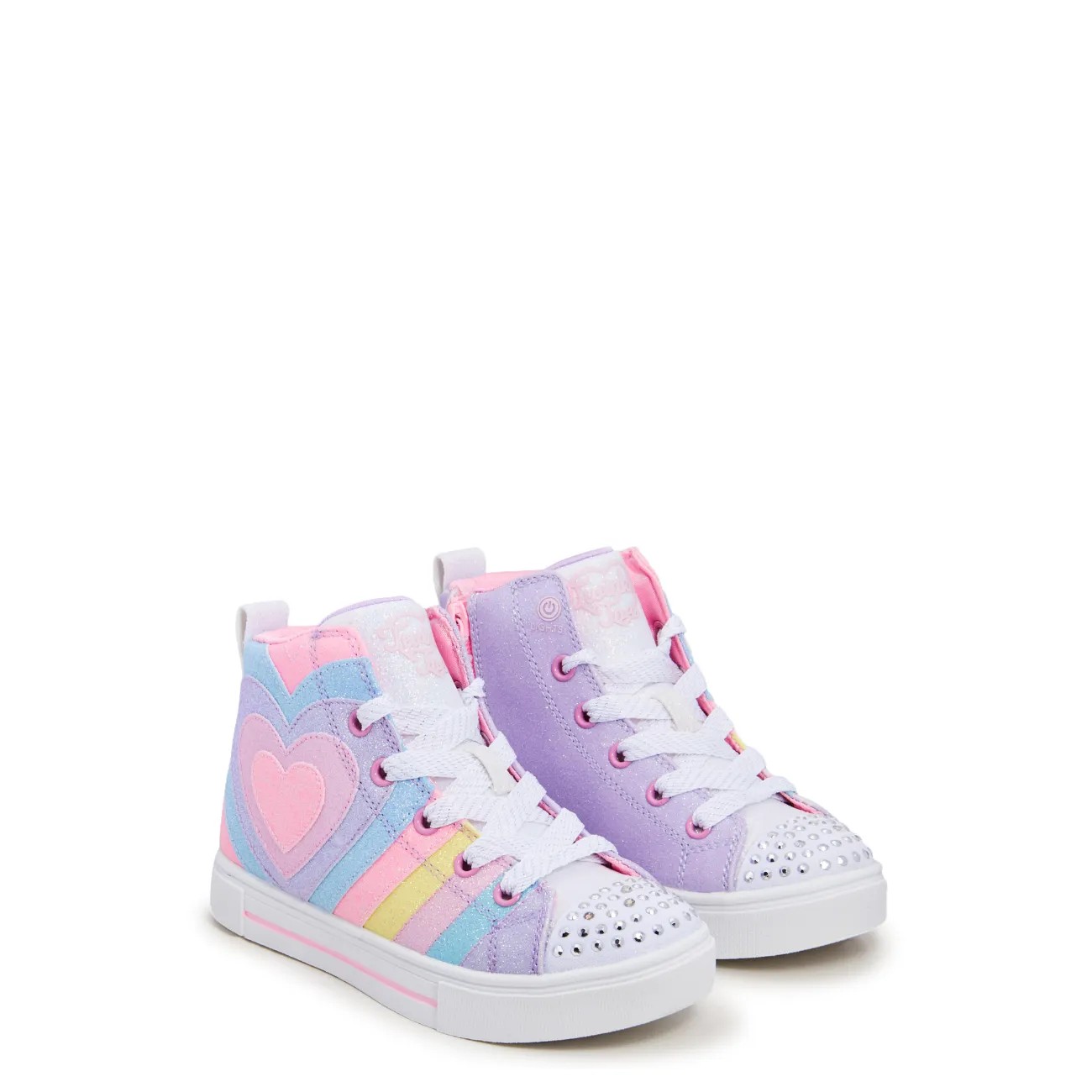 Youth Girls' Twinkle Sparks Heart Pop High Top Sneaker