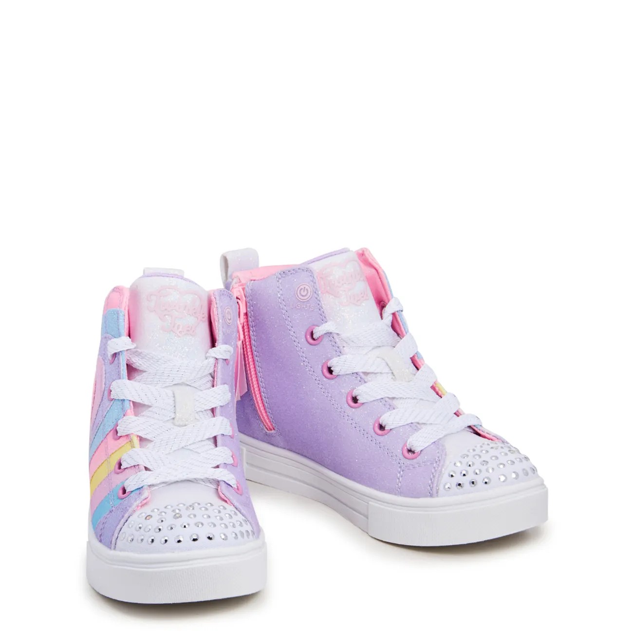 Youth Girls' Twinkle Sparks Heart Pop High Top Sneaker