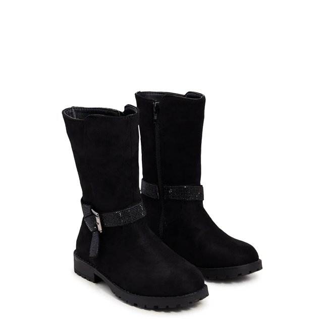 Kelly Katie Youth Girls Mayna Tall Boot in Black Size 12 Medium