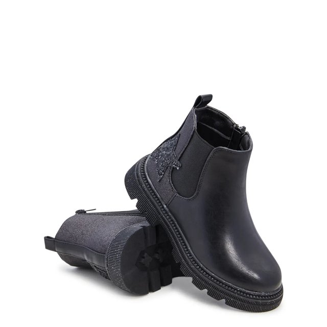 Kelly Katie Girls Kaylie Chelsea Bootie in Black Size 1 Medium