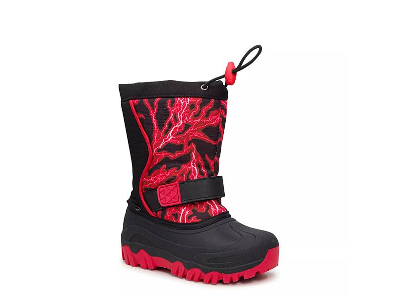 Boys red 2025 snow boots