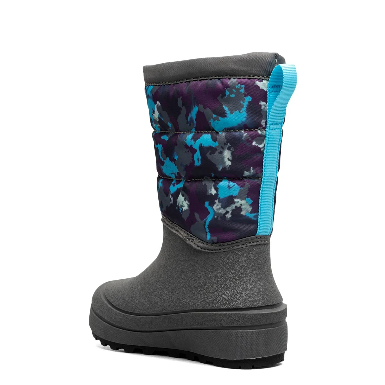 Youth Girls' Snow Shell Zip Camo Texture Waterproof Winter Boot