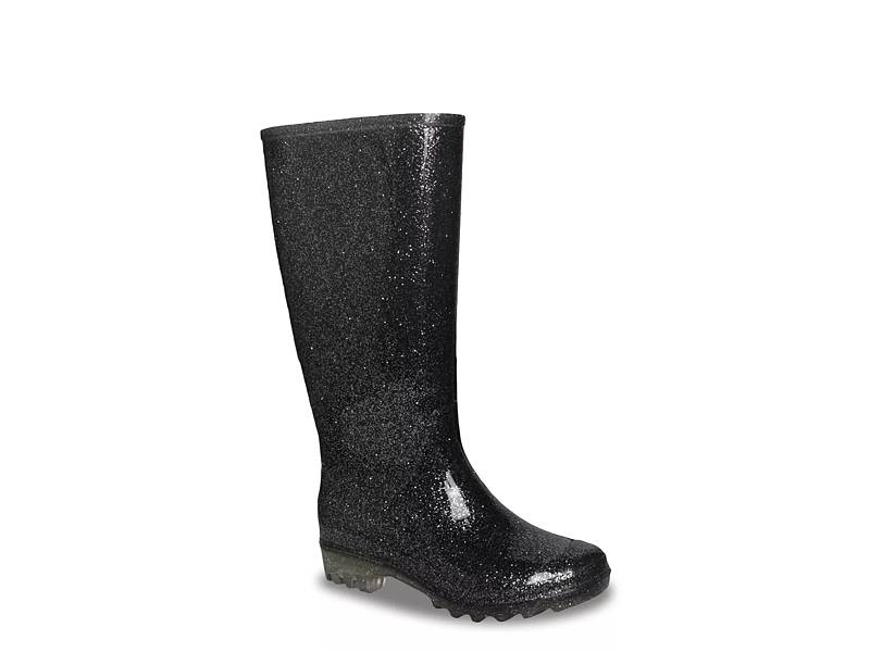 Asymmetrical Color block Rain Boots with Liner - The Revury