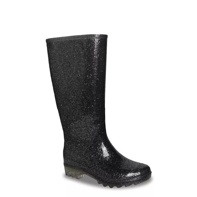 Black rain boots for girls top