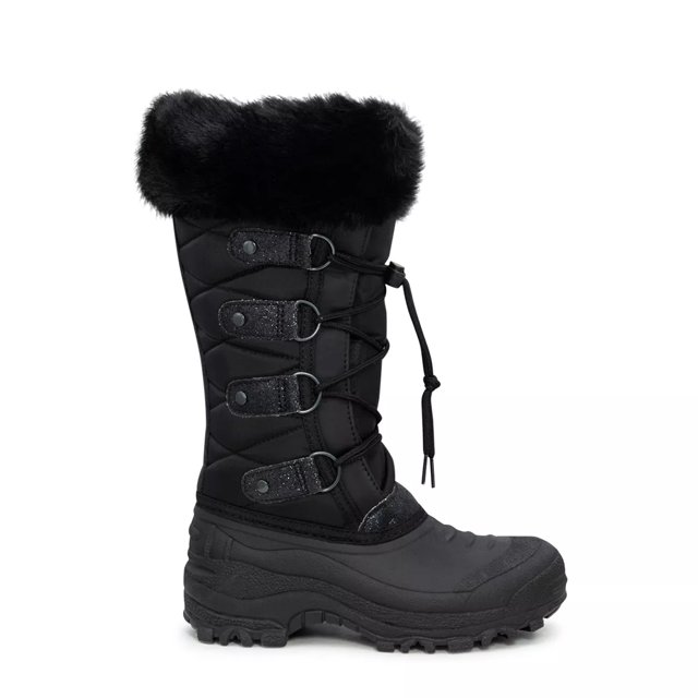 Girls black hot sale winter boots