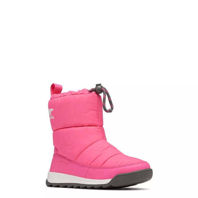 SOREL Whitney II Plus Puffy Waterproof Boot Size 2 Pink