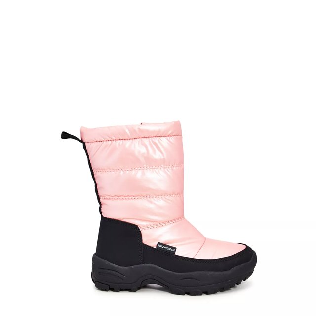 Elements Girls Tira Waterproof Winter Boot in Rose Gold Size 3 Medium