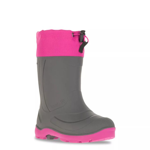 Columbia Girls Snowbuster B Waterproof Winter Boot in Charcoal Size 3 Medium