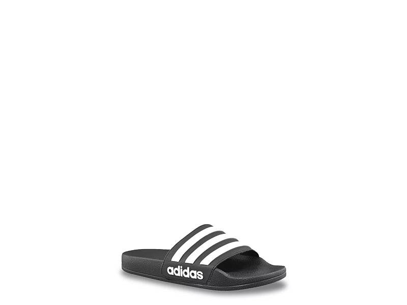 adidas, Shoes, Adidas Adilette Shower Unisex Slip On Sandals Black Mens  Size 3 Womens 14