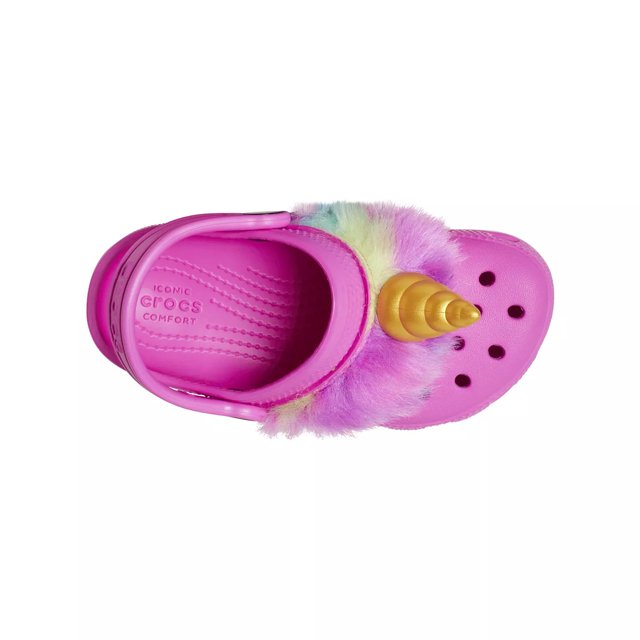 Girls unicorn crocs 2025