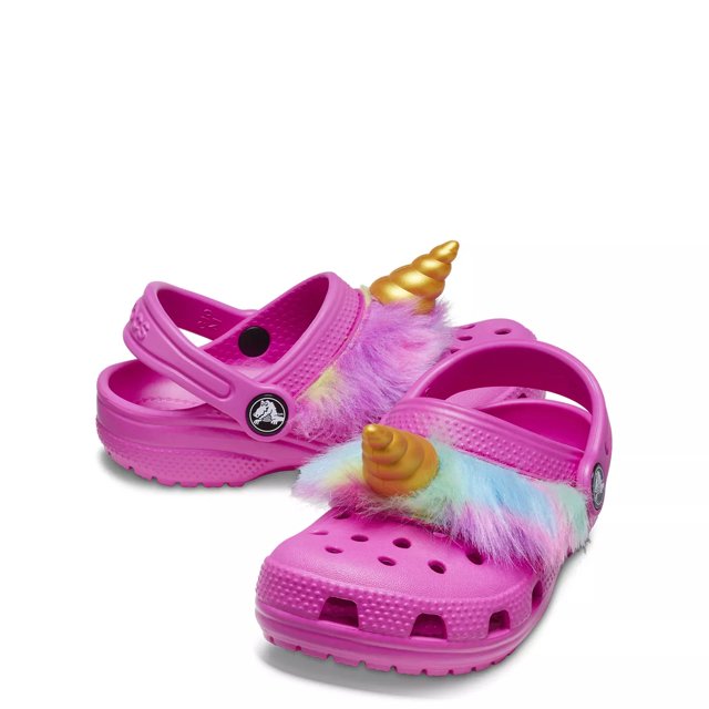 Girls unicorn crocs 2025