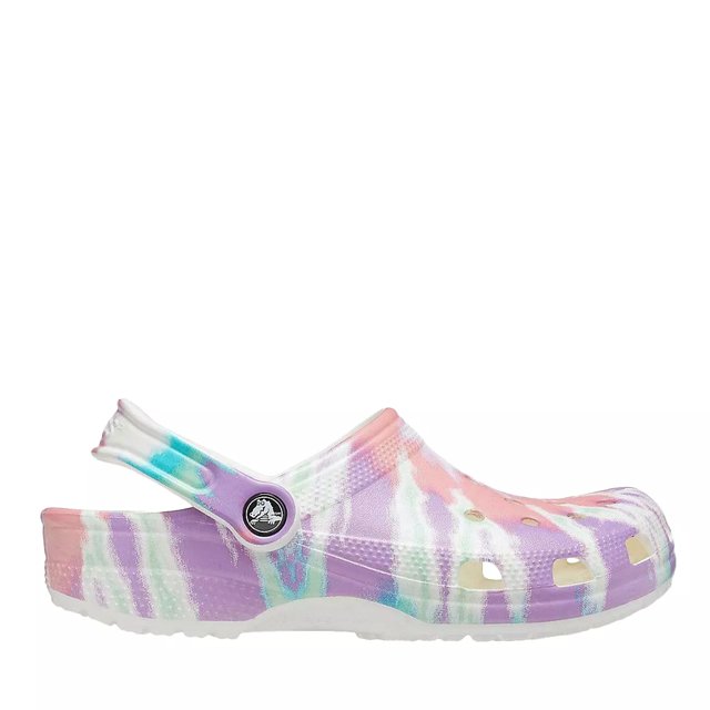 Girls pastel tie dye crocs sale