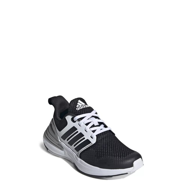 Adidas Youth Boys RapidaSport Running Shoe in Black WhiteBlack Size 6 Medium