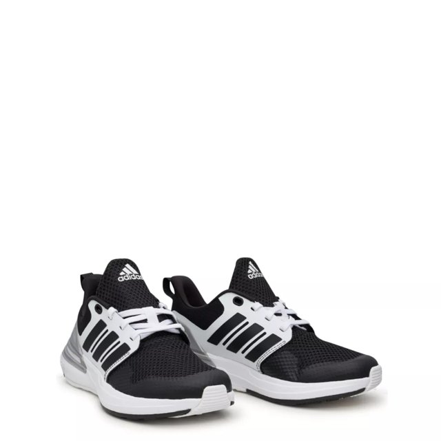 Adidas Youth Boys RapidaSport Running Shoe in Black WhiteBlack Size 6 Medium
