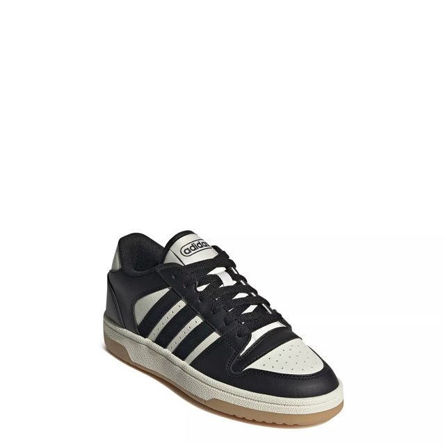 Adidas Boys Break Start Basketball Sneaker in Core Black Cloud White Size 4 Medium