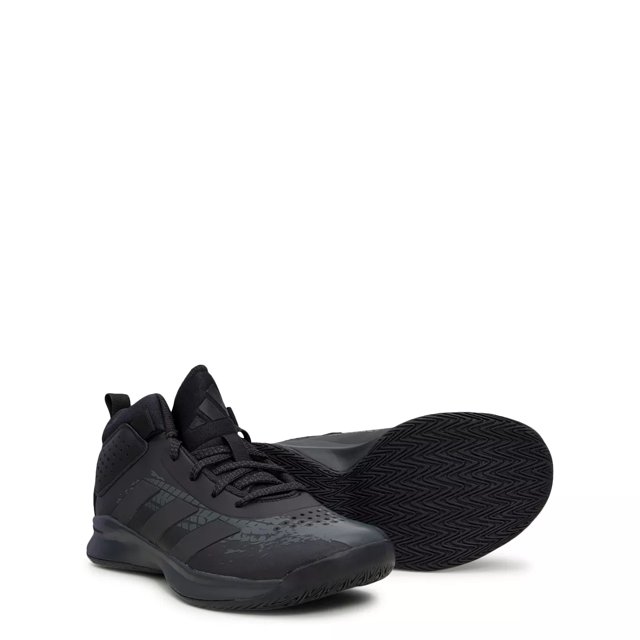 Adidas Boys Cross Em Up 5 Wide Basketball Shoe in Black Size 1