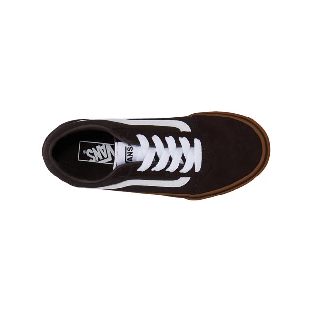 Vans Boys Ward Sneaker in Turkish Coffee Suede Size 4 Medium