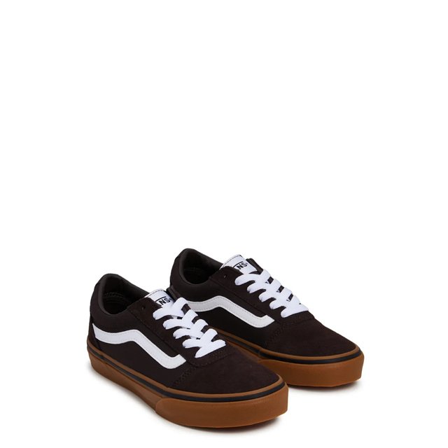 Vans Boys Ward Sneaker in Turkish Coffee Suede Size 4 Medium