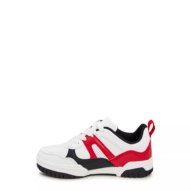 Hurley Boys Jason Skate Shoe in White Red Black Size 4 Medium