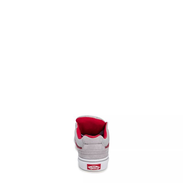 Vans Boys Caldrone Sneaker in Charcoal Red Suede Size 5 Medium