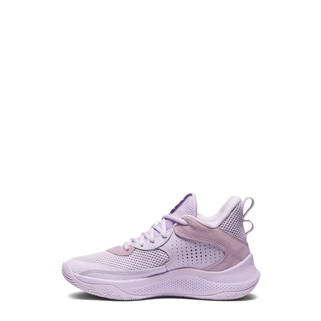 Under Armour Girls Curry 3Z7 Basketball Shoe in Salt Purple Purple White Size 4 Medium