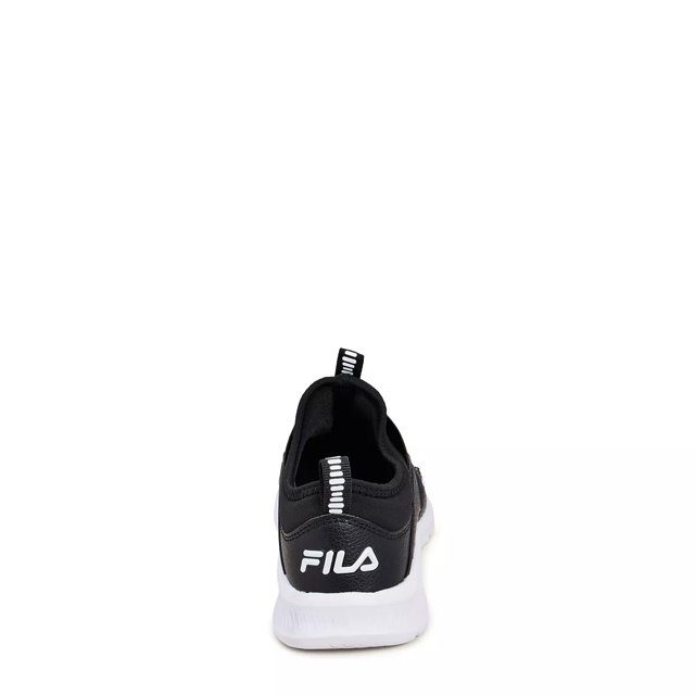 Black fila running shoes discount