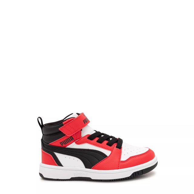 Puma Youth Boys' Rebound V6 Mid Top Basketball Sneaker | The Shoe Company