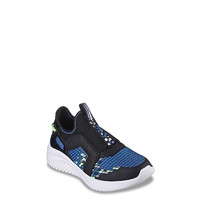 SKECHERS SHOES BOYS 7.5 NEW LIGHT UP BLCK HIGH TOP SNEAKERS