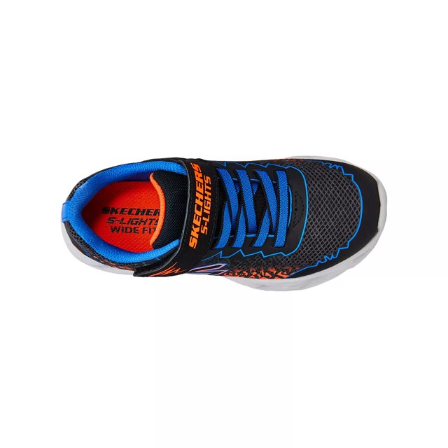 Skechers Youth Boys S Lights Vortex 2.0 Zorento Wide Width Running Shoe