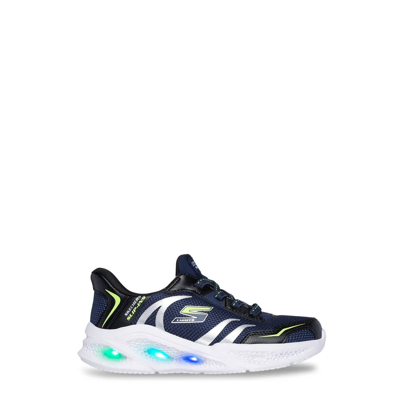 Youth Boys' Hands Free Slip-ins: Meteor-Lights - Brisk-Beams Running Shoe