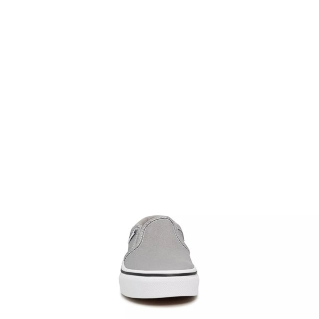 Boys white sales slip on vans
