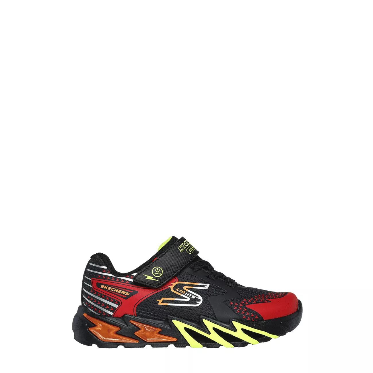 Skechers Youth Boys S Lights Flex Glow Bolt Running Shoe