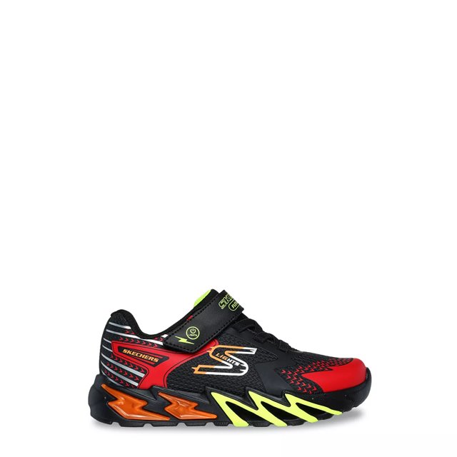 Skechers Youth Boys' S Lights Flex-Glow Bolt Running Shoe