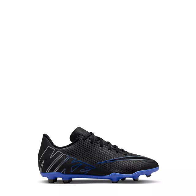 Nike Boys Mercurial Vapor 15 Soccer Shoe in Club Black Chrome Hyper Royal Size 5 Medium