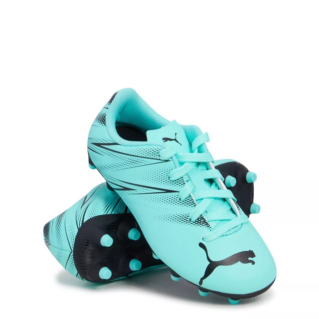 Puma Boys Attacanto FG AG Soccer Cleats in Electric Peppermint Black Size 1 Medium