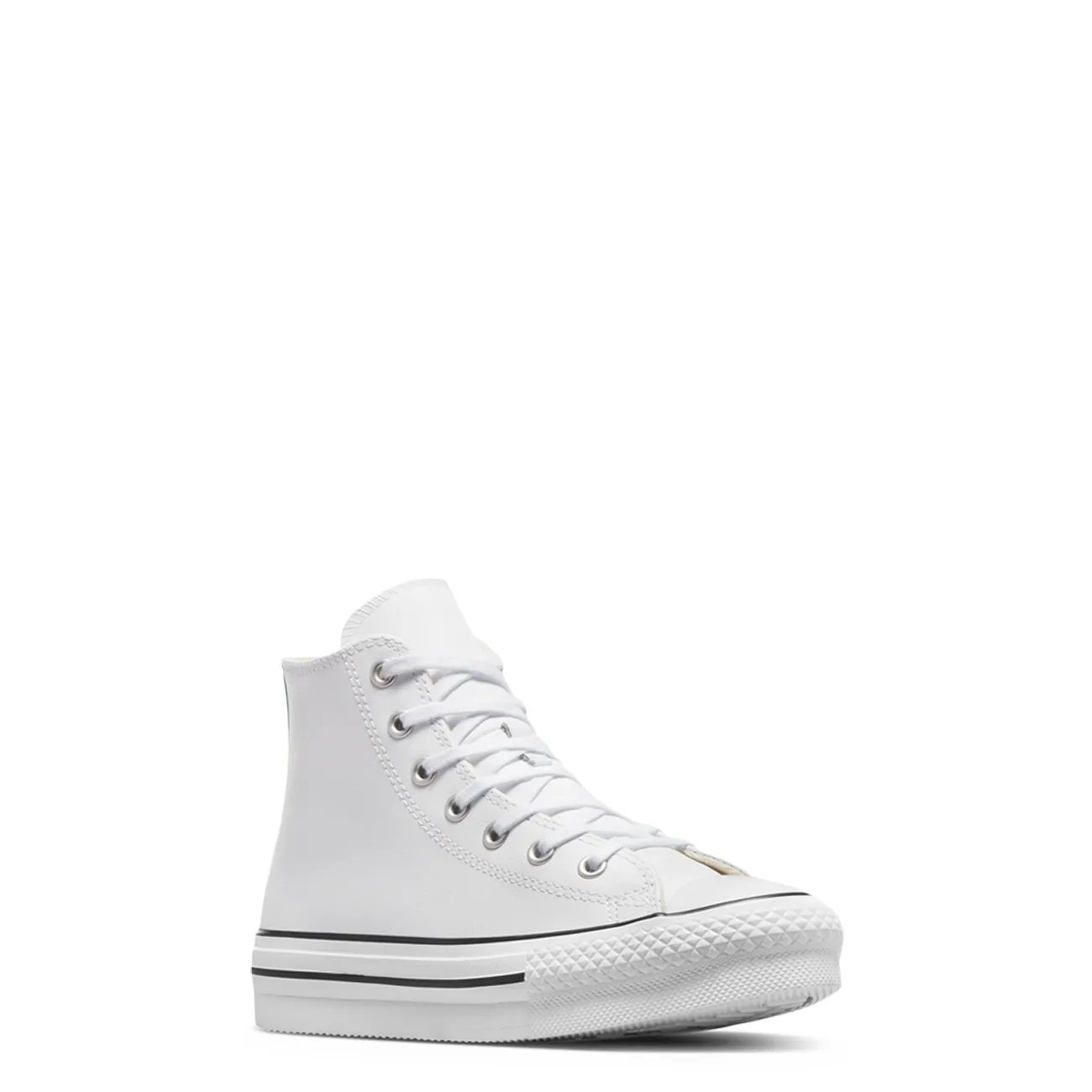 Leather white high tops clearance
