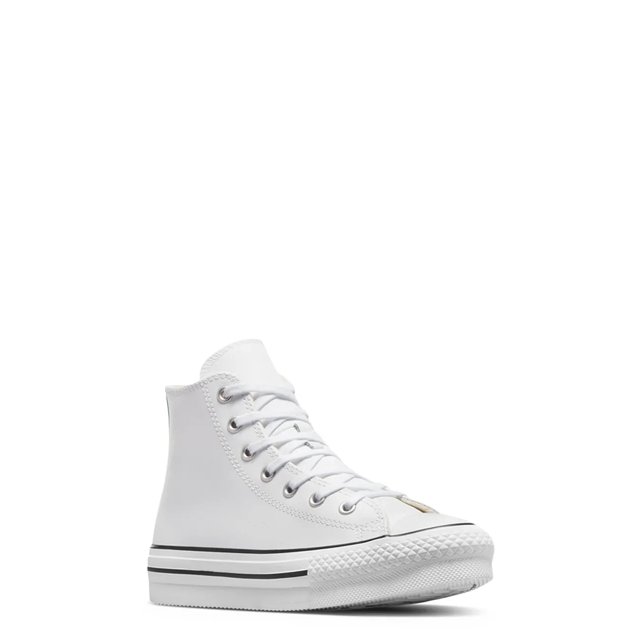 White leather converse youth on sale