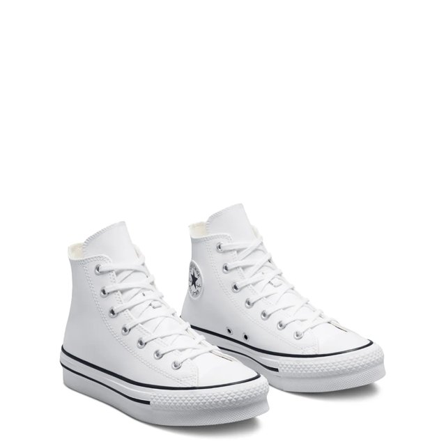 Girls high top white converse deals