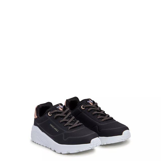 Skechers Girls Uno Lite Sneaker in Black Size 13 Medium