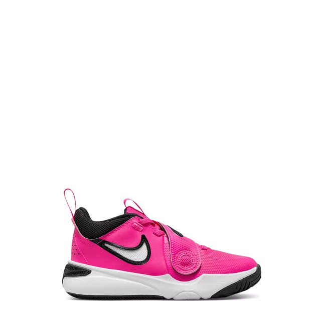 Nike Girls Team Hustle D 11 Basketball Shoe in Fierce Pink Black Size 7 Medium