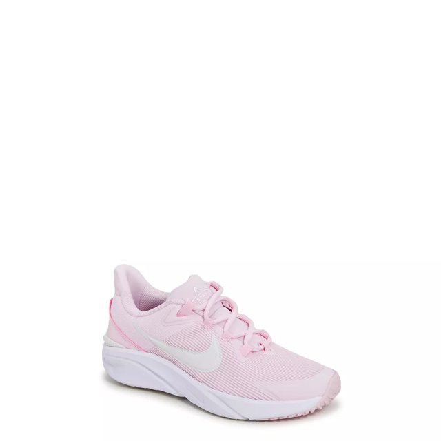 Nike Girls Star Runner 4 Running Shoe in Pink Summit White Size 7 Medium